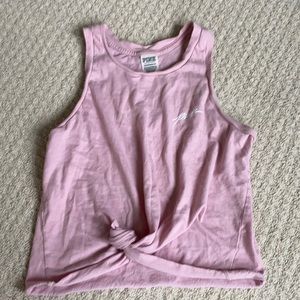 pink crop top